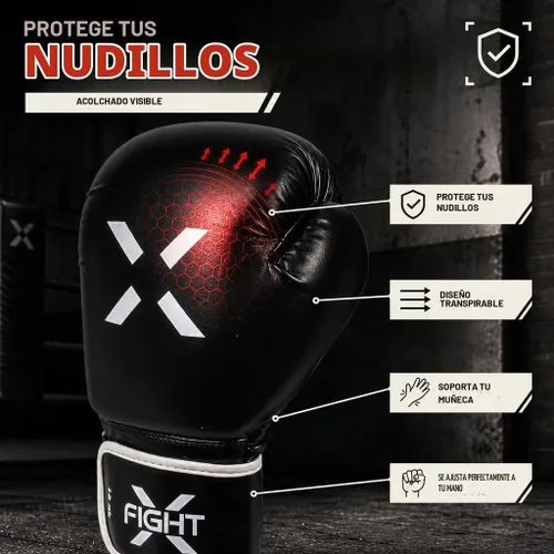 Vista 2 de Professional Boxing Gloves Men Women – Pro Training Sparring Gloves, Heavy Bag, MMA Kickboxing Muay Thai Gloves – Hook & Loop with Wrist Support