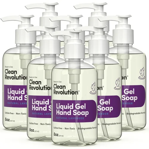 Vista 22 de Clean Revolution Jabón de manos en gel líquido, líquido sedoso rico, espuma rápida, enjuague rápido, contiene aceites esenciales reales