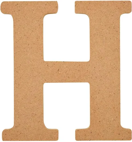 Vista 48 de Plaid Letra de madera sin terminar, superficie de madera de 5" perfecta para proyectos de bricolaje, artes y manualidades, 63572