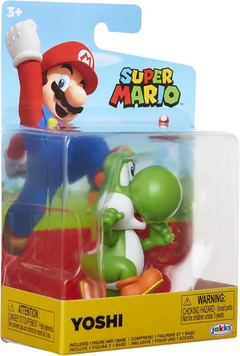 Vista 8 de Super Mario Figura de acción de 2.5 pulgadas corriendo Yoshi juguete coleccionable