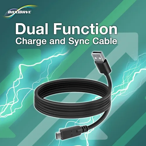 Vista 5 de BoxWave Cable compatible con GameSir X2 (versión Bluetooth) - DirectSync - USB 3.0 A a USB 3.1 tipo C, cable USB C de carga y sincronización - 6