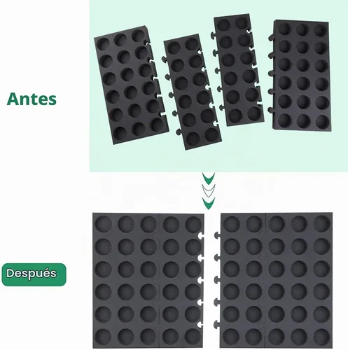 Vista 3 de Soporte para cápsulas de café, organizador de tamaño DIY, 60 bandejas compatibles con cajón con cápsulas de café
