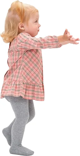 Vista 4 de Stelle Medias de bebé para niña, mallas de punto sin costuras, medias de algodón para bebés