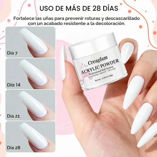 Vista 5 de Kit de polvo acrílico de 16 colores - para extensiones francesas de uñas DIY y arte 3D, no se necesita lámpara, sin amarillamiento, calidad de salón