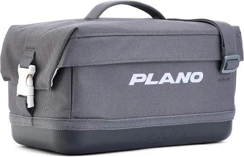 Vista 2 de Plano Bolsa de aparejos de pesca de vanguardia para fines de semana, base impermeable moldeada, almacenamiento espacioso, mangas de herramientas