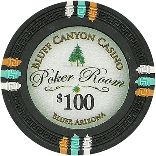 Vista 9 de Claysmith Gaming Bluff Canyon Poker Chip - Compuesto de arcilla pesada de 0.48 oz, paquete de 50
