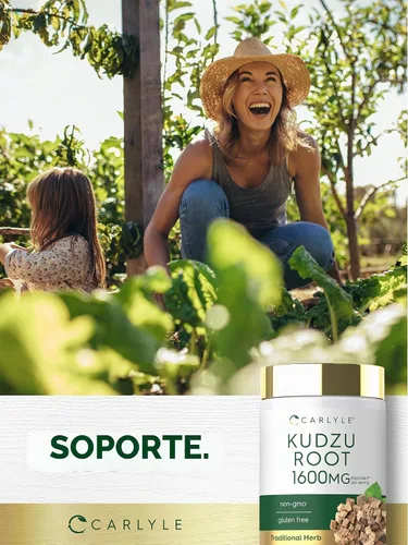 Vista 6 de Carlyle Kudzu Root 100 cápsulas de extracto Fórmula sin OMG y sin