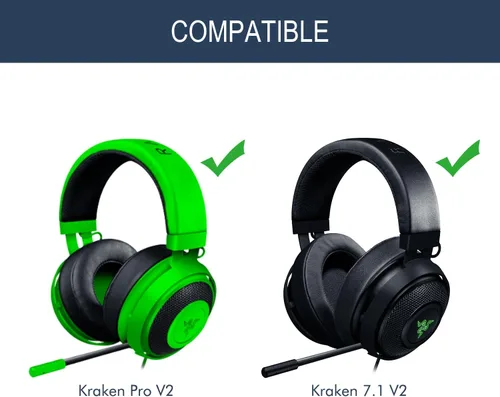 Vista 2 de Almohadillas de gel refrescante para Razer Kraken Pro V2 y Razer Kraken 7.1