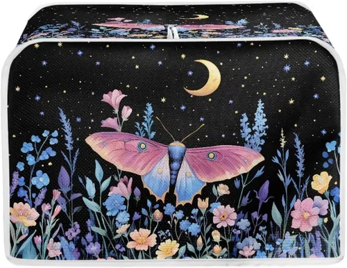 Vista 28 de Talayituse Autumn Maple Leaf Print Toaster Cover 2 Slice Bread Toaster Oven Cover Washable Toasters Dust Covers Kitchen Small Appliance Covers