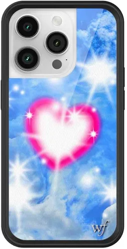 Vista 59 de Wildflower Carcasas – Compatible con iPhone 14 Pro Protector negro parachoques, certificado de prueba de caída de 6.5 pies, propiedad de mujeres