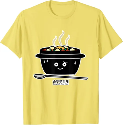Vista 80 de Sopa coreana de guiso de tofu suave picante Sundubu jjigae huevo caliente, gris, S Negro