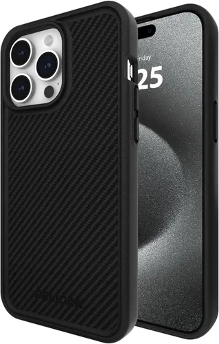 Vista 8 de Pelican Ranger - Funda protectora para iPhone 15 Pro Max, color negro Wireless Charging Compatible Phone Case w/12ft Military-Grade Drop