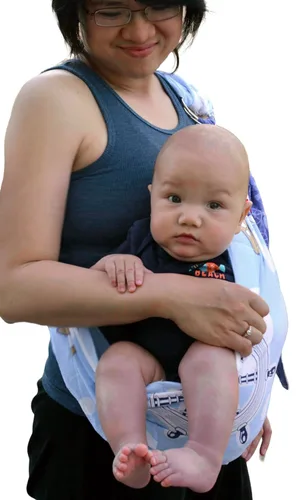 Vista 7 de lite-on-shoulder bebé sling, Aegean