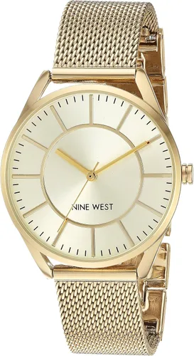 Vista 6 de Nine West Reloj de pulsera de malla NW/1922 para mujer