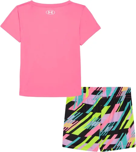 Vista 53 de Under Armour baby-girls Short Sleeve Shirt and Shorts Set, Durable Stretch and Lightweight