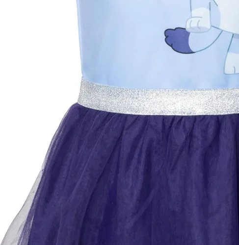 Vista 6 de Bluey Vestido de cosplay de malla para niñas de Bingo a niño grande