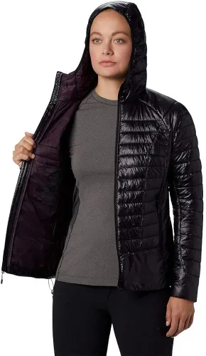 Vista 5 de Mountain Hardwear Sudadera con capucha Ghost Shadow para mujer, para senderismo, escalada y uso diario