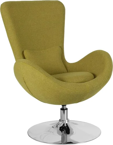 Vista 37 de Flash Furniture Egg Series Grey LeatherSoft Silla de recepción lateral Gris Leathersoft