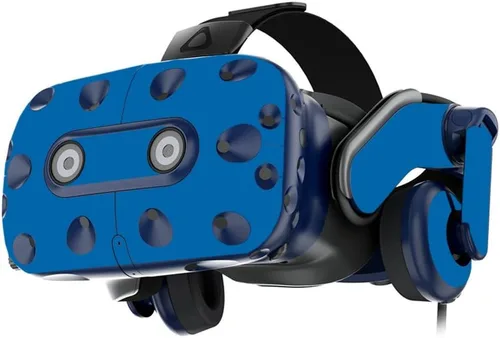 Vista 12 de MightySkins Skin compatible con los auriculares HTC VIVE Pro VR - Azul claro sólido Funda protectora de vinilo duradera y única Fácil de Azul