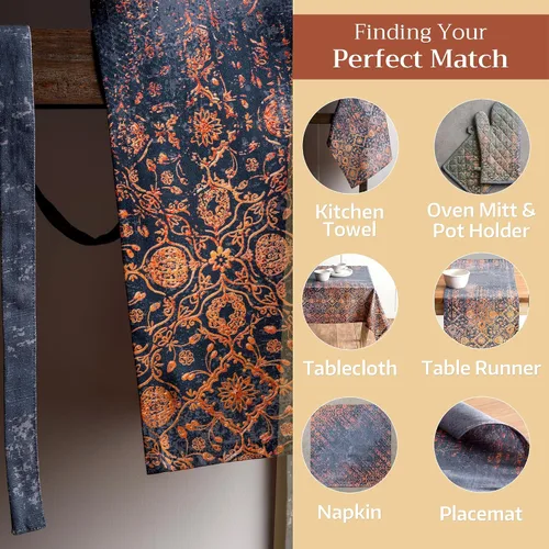 Vista 509 de Maison d' Hermine Delantales para mujer con bolsillo, 100% algodón (27.50 x 31.50 pulgadas)