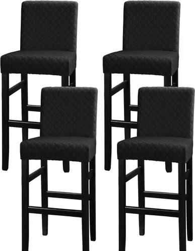 Vista 38 de Lellen - Fundas para taburete de bar de jacquard, fundas para silla de taburete de bar, fundas para silla de bar, fundas para taburete de bar