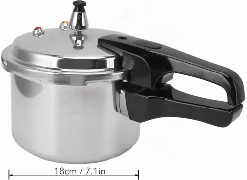Vista 4 de Olla a presión de aleación de aluminio de 3 litros - 7.1 in inferior mini para estufa de gas