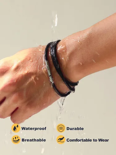 Vista 6 de U7 - Collar de cordón de cuero negro y marrón de 2mm 3mm con cierre de acero inoxidable personalizable, cadena de cuerda de cera tejida
