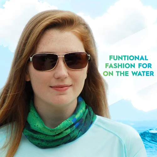 Vista 5 de Flying Fisherman boys Pull on Sun Protection for Face & Neck