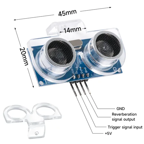 Vista 5 de Smraza Módulo ultrasónico HC-SR04 Sensor de distancia con 2 unids soporte de montaje para Arduino R3 MEGA mega2560 Duemilanove Nano Robot XBee ZigBee