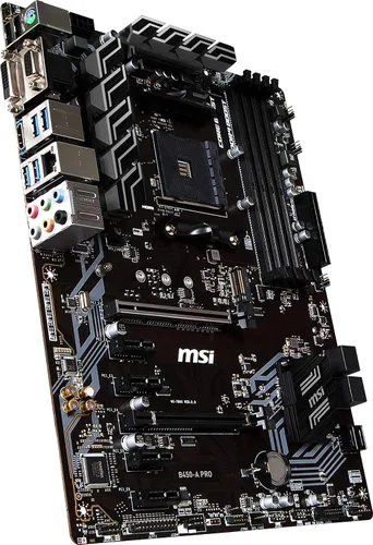 Vista 4 de MSI Pro AMD B450 AM4 ATX DDR4-SDRAM Placa base
