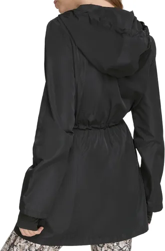 Vista 4 de DKNY Cortavientos Performance Cargo Longline para mujer