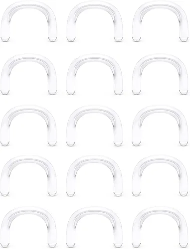 Vista 11 de Cisyozi 16G 14G 12G 10G 8G 6G 4G 2G Kit de Estiramiento de Retenedor de Tabique de Plástico Hipoalergénico Anillos de Tabique en Forma de U Pincher