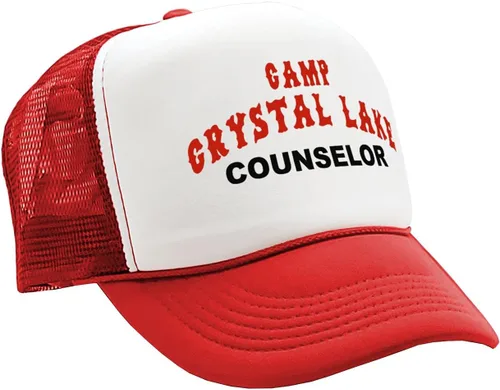 Vista 2 de Camp Crystal Lake Counselor - Halloween - Gorra de camionero estilo retro vintage