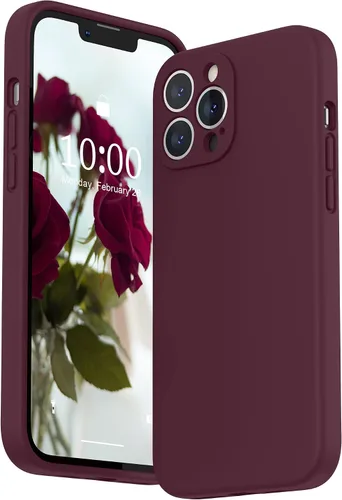 Vista 20 de SURPHY Funda compatible con iPhone 13 Pro Max con protector de pantalla, (protección de cámara + forro de microfibra suave), funda de silicona Negro