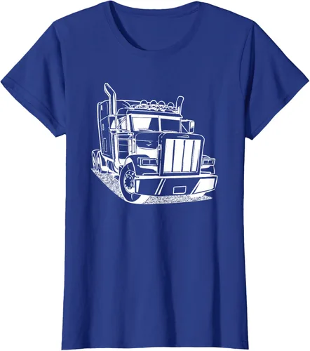 Vista 81 de Diesel Big Rig 18 Wheeler - Camiseta de camionero para camionero, Negro, S