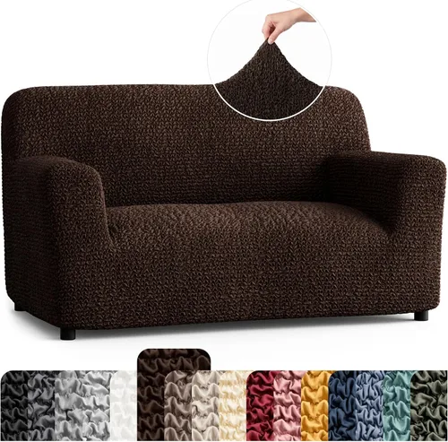 Vista 10 de PAULATO BY GA.I.CO. Funda para Silla - Funda para Sillón - Funda para Sillón - Funda de Tela Suave - Protector de Muebles Elegante de Ajuste Ceniza