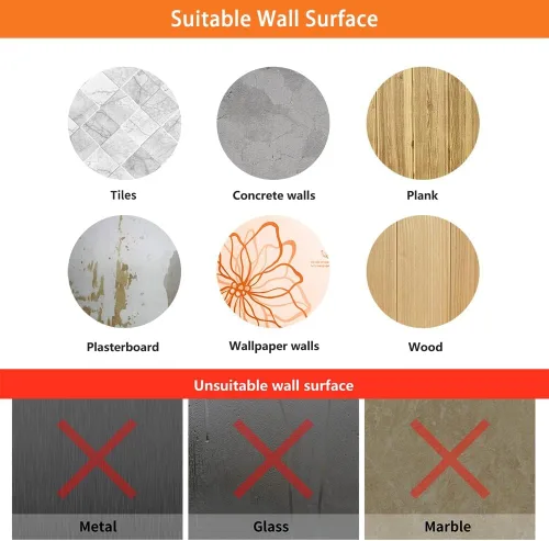 Vista 6 de Ganchos para Perchero Montados en la Pared, Negro, 2 Paquetes, Ganchos de Cuerda para Toallas de Baño para Cocina, Puerta, Gabinete, Baño