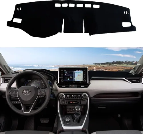 Vista 19 de Tapete de cubierta de salpicadero personalizado para Mazda3 Hatchback, Sedan 2019-2024 2025 2026 (sin HUD), protector antideslizante