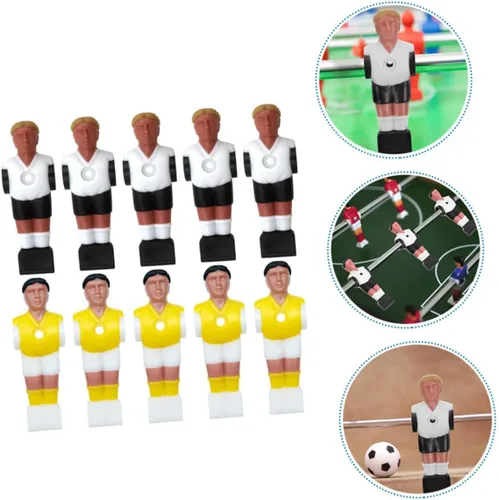 Vista 8 de BESPORTBLE Fútbol de mesa accesorio 10 unids resina jugador de fútbol figuras para futbolín juguete fútbol máquina piezas