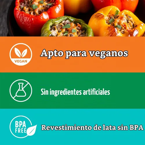 Vista 6 de La Preferida Arroz español enlatado, rápida y fácil, salsa robusta de tomates, pimiento y cebolla. Ingredientes veganos, naturales, 15 onzas