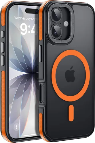 Vista 86 de Funda magnética para iPhone Air con protector de lente de cámara, protección grado militar de 10 pies, compatible con funda MagSafe Slim para iPhone