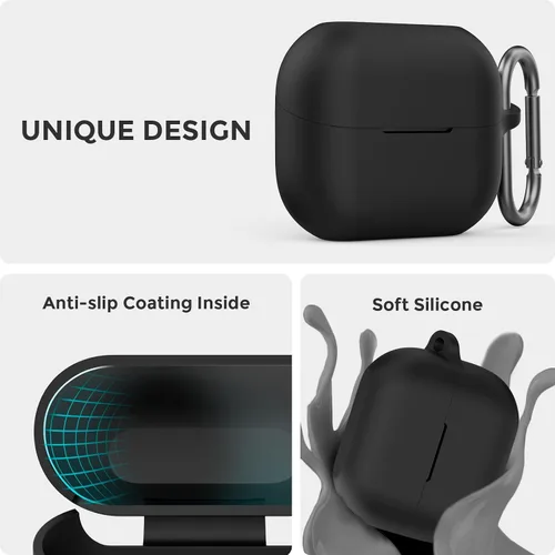 Vista 5 de AhaStyle Funda de silicona para Samsung Galaxy Buds 3 FE (2025) / Galaxy Buds3 Pro y Galaxy Buds 3 (2024) Funda protectora completa a prueba