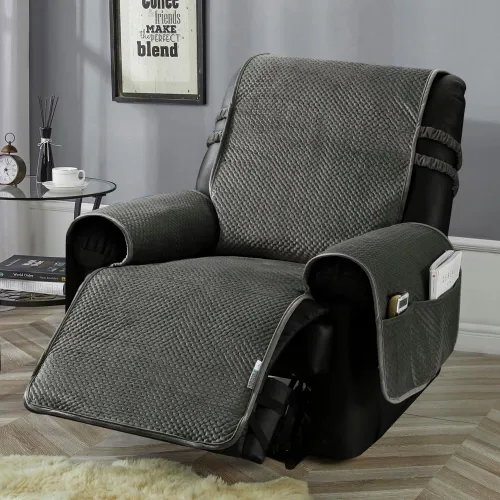 Vista 11 de STONECREST - Funda para silla reclinable, funda acolchada de terciopelo resistente al agua, se mantiene en su lugar