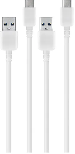 Vista 3 de Samsung EP-DN930CWEGUS - Cable USB-C a USB-A de sincronización y transferencia, 1 metro, embalaje original, color blanco