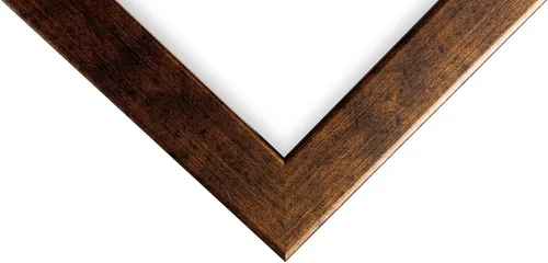 Vista 2 de Marco de fotos de 4 x 6 pulgadas, acabado envuelto suave, plano de 1.25 pulgadas de ancho, bronce oscuro envejecido, 100% madera americana compuesta