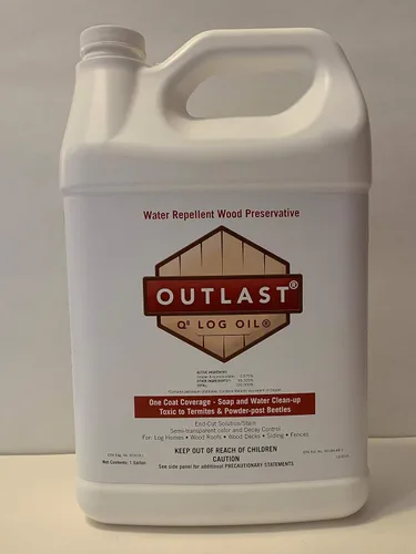 Vista 2 de Outlast - Conservante de madera de aceite de troncos Q8 para cubiertas, casas de troncos, cortes finales y más - Transparente - 1 galón