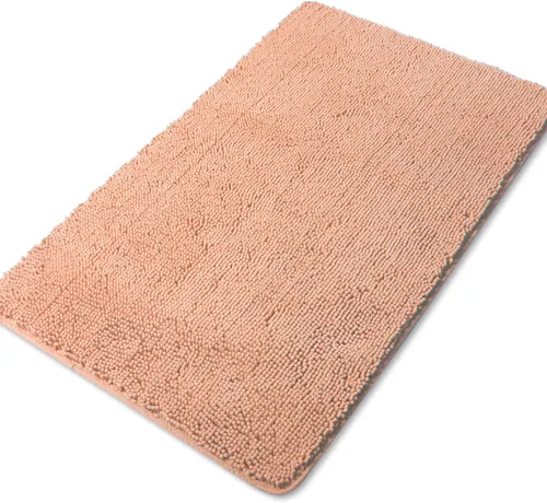 Vista 80 de Yeaban Alfombra de pasillo de baño de 24 x 72 pulgadas, antideslizante, alfombra de baño larga de felpilla gruesa, absorbente y lavable, alfombra