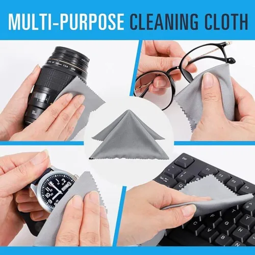 Vista 6 de Paquete de 3 fundas de gafas de sol portátil con cremallera de viaje con paño de limpieza