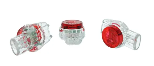 Vista 4 de Ideal Electrical 86-925 UR-I Conector IDC 19-26 Awg Conexión de empalme a tope sólido, rojo, (paquete de 100)