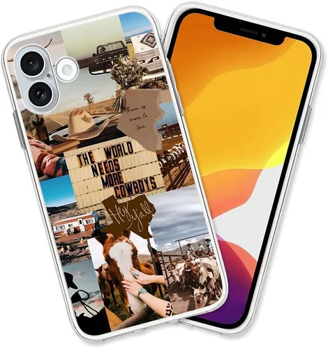 Vista 17 de Diseño para iPhone 14 Pro Max, diseño de acuarela de perros, collage de Pug para iPhone, protección a prueba de golpes, funda transparente de TPU